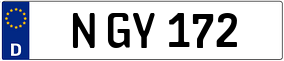 Trailer License Plate